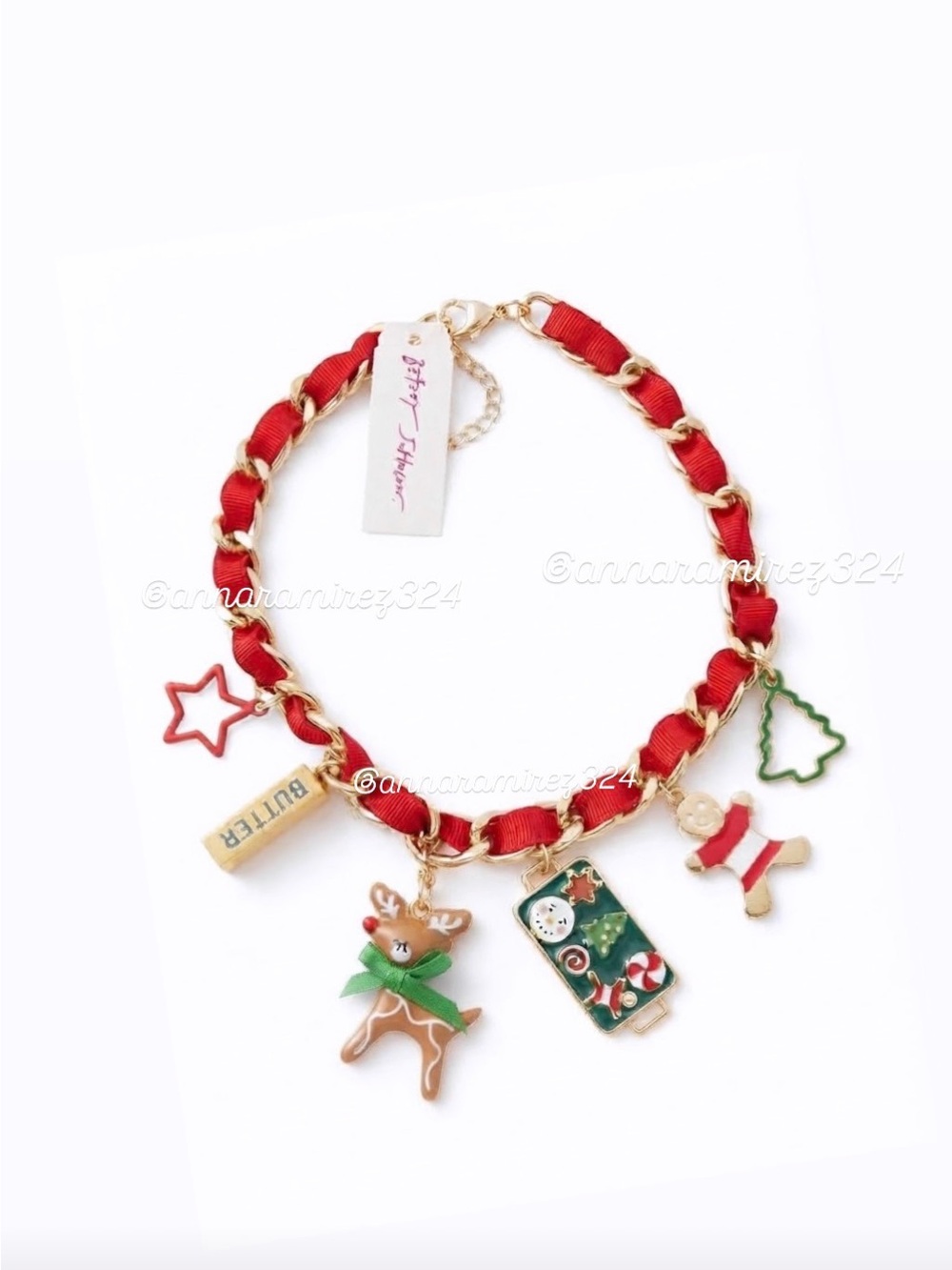 NWT ⚜️♥️⚜️ BETSEY JOHNSON Baking Cookies Charm Necklace - Picture 2 of 2